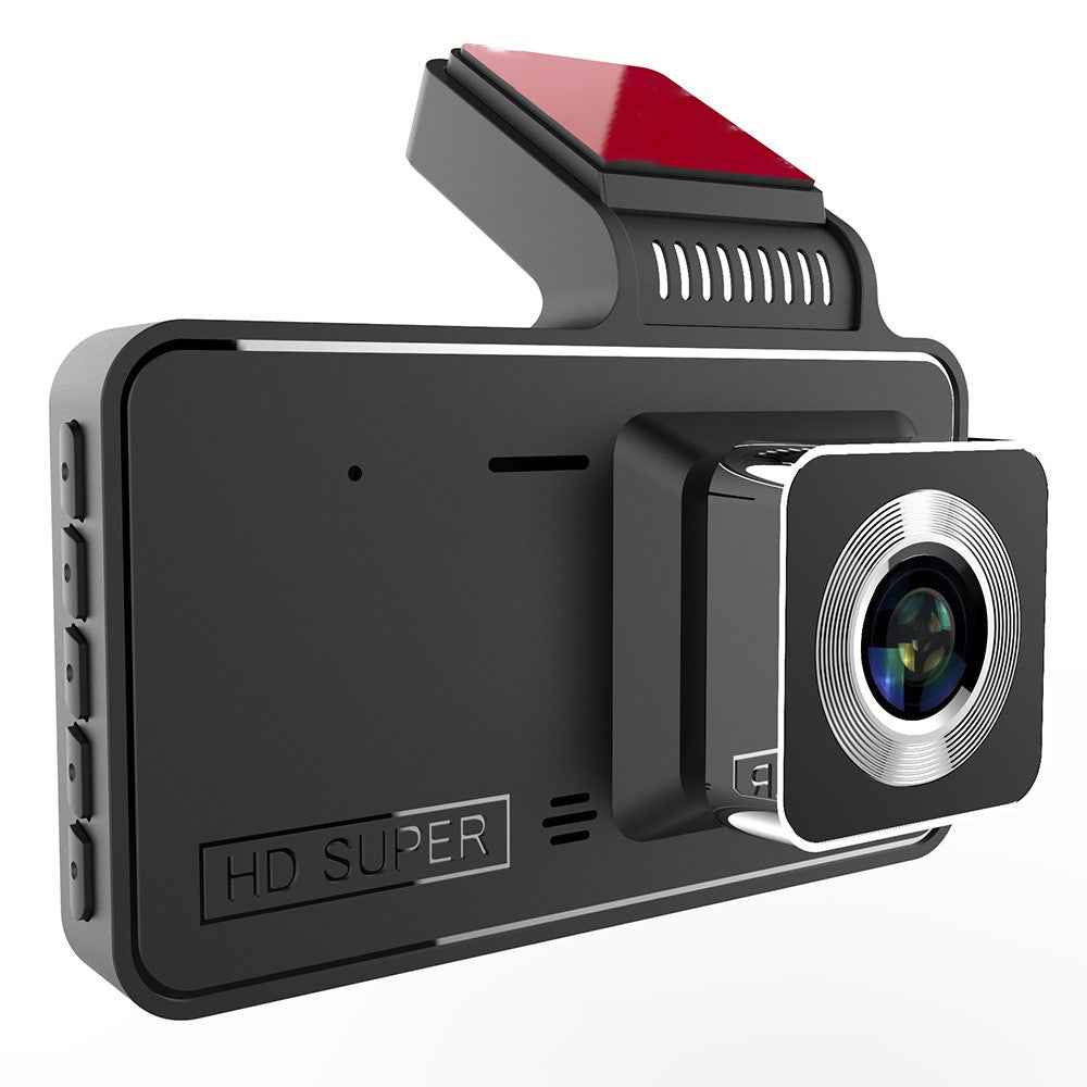 V2 4.0 inch IPS Screen HD Driving Recorder 1280x720P Front / 640x480P Rear Dual Lens Car Dash Cam Video Recorder