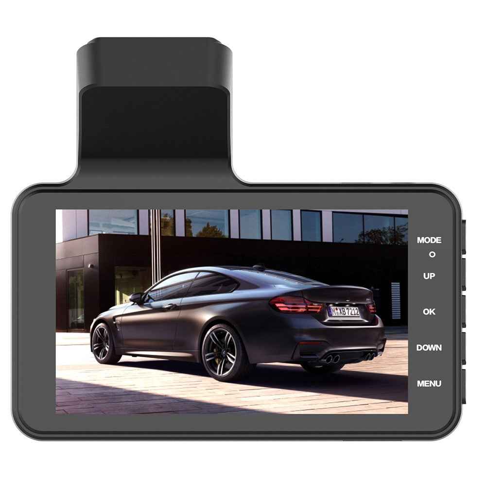 V2 4.0 inch IPS Screen HD Driving Recorder 1280x720P Front / 640x480P Rear Dual Lens Car Dash Cam Video Recorder