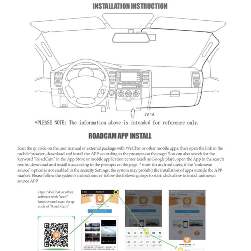S600 1080P WiFi Dash Cam Car Camera Recorder with 170-degree Wide Angle, G-Sensor (Without Memory Card)