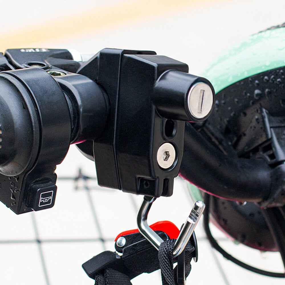 Motorcycle Handlebar Mount Lock Helmet Anti-theft Security Lock with 2 Keys