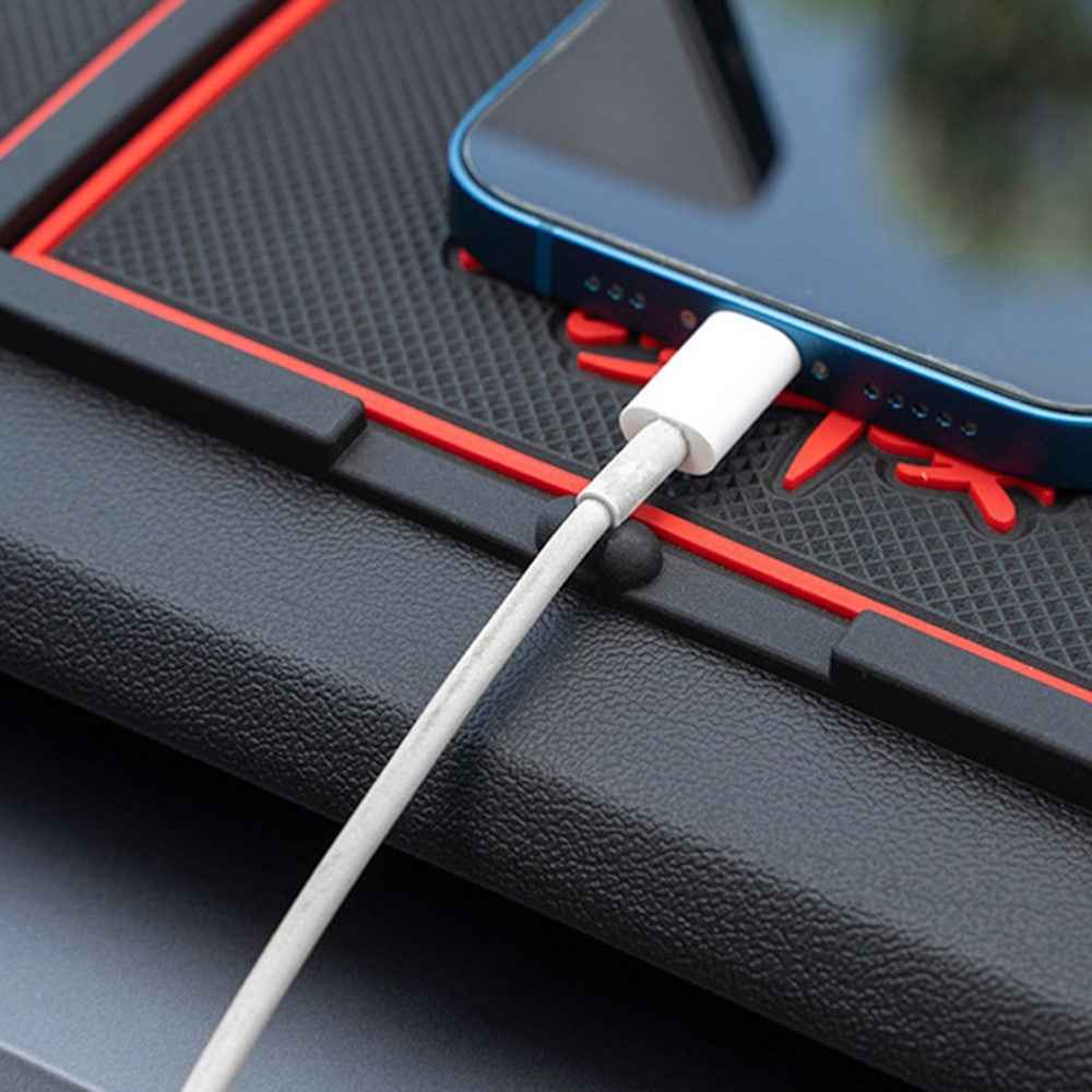BAVISS B-58 Car Dashboard Sticky Pad 360 Degrees Rotation Mobile Phone Holder Mat - Black