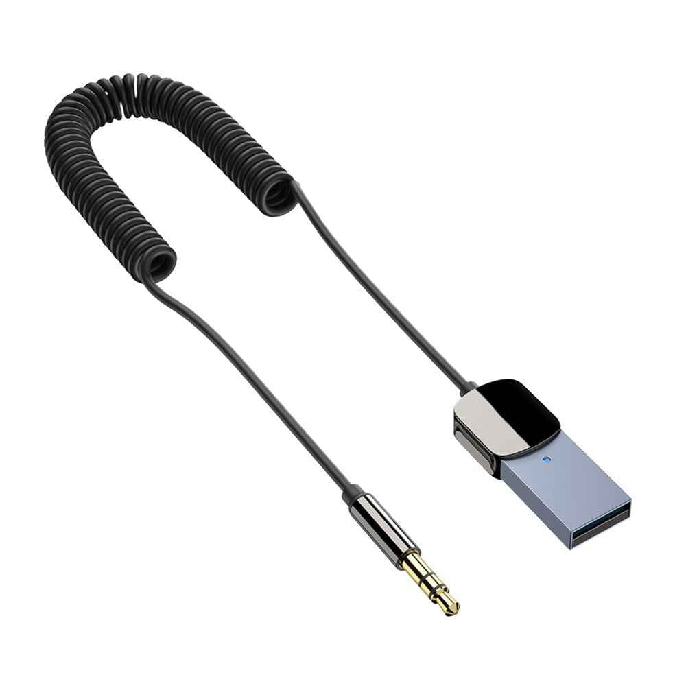 EB01 Car Bluetooth-compatible Adapter USB to 3.5mm Aux Audio Music Wireless Receiver Hands-free Adapter