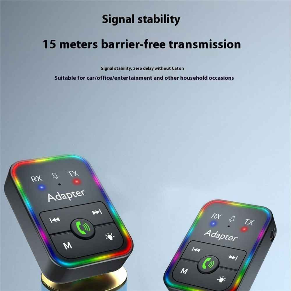Q9 2-in-1 Bluetooth-compatible 5.3 Wireless Transmitter / Receiver MP3 Player Adapter Support TF Card Playback