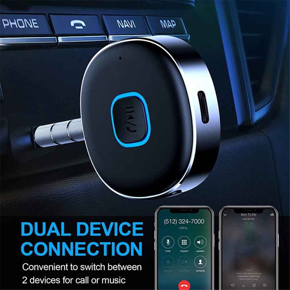 J33 Noise Reduction Car Bluetooth-compatible Adapter Wireless One-key Hands-free Call Audio Receiver
