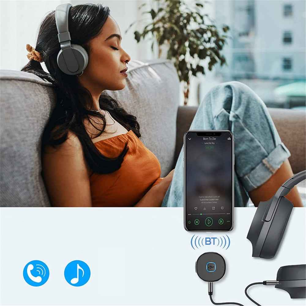 J33 Noise Reduction Car Bluetooth-compatible Adapter Wireless One-key Hands-free Call Audio Receiver