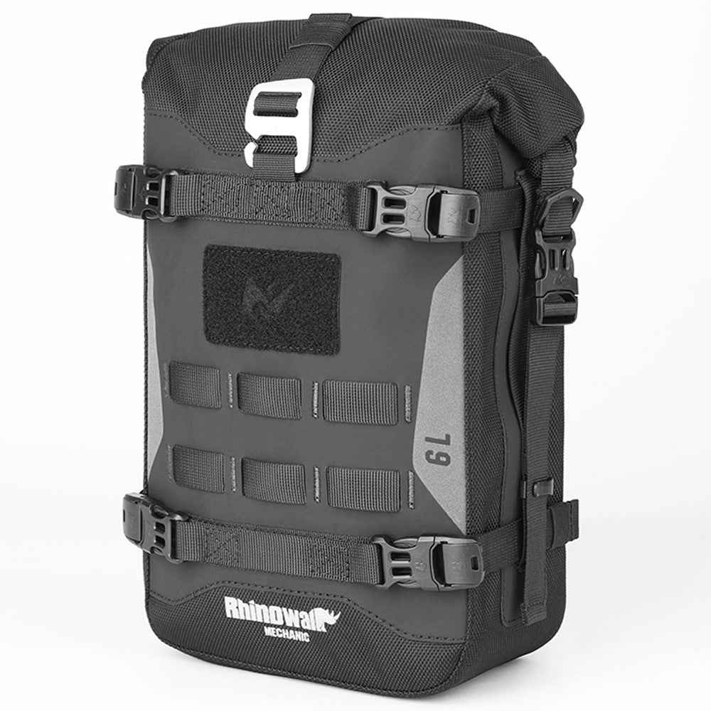 RHINOWALK MJX2001 6L Polyester Motorcycle Bumper Bag Capacity Expandable Side Hanging Bag