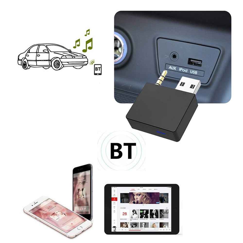 CHELINK For Hyundai / Kia Wireless Music Bluetooth-compatible Receiver Car Stereo 3.5mm Aux USB Adapter