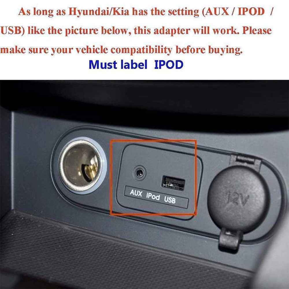 CHELINK For Hyundai / Kia Wireless Music Bluetooth-compatible Receiver Car Stereo 3.5mm Aux USB Adapter