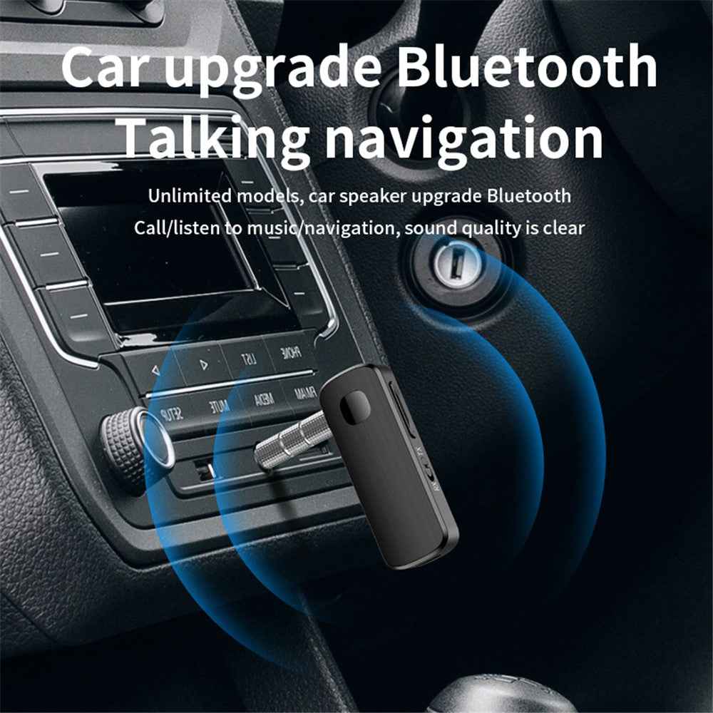 M18 Bluetooth-compatible 5.4 Lapel Clip Transmitter Receiver 2-in-1 Speaker Headphone Amplifier Wireless Car Bluetooth-compatible Adapter