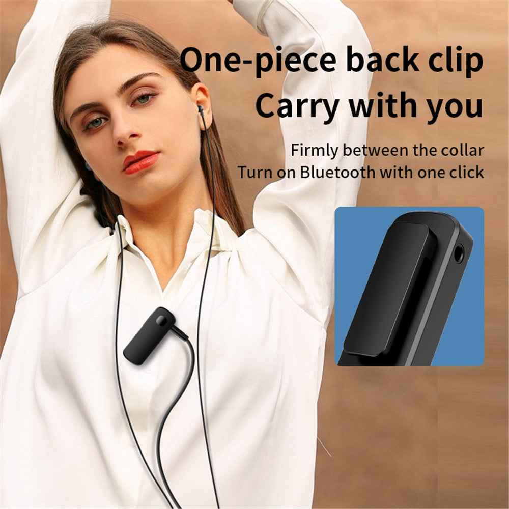 M18 Bluetooth-compatible 5.4 Lapel Clip Transmitter Receiver 2-in-1 Speaker Headphone Amplifier Wireless Car Bluetooth-compatible Adapter