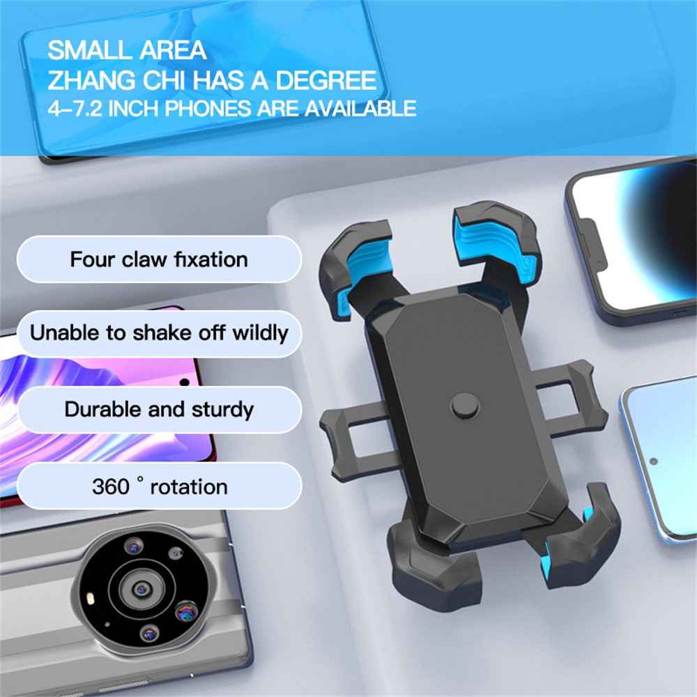 360 Degree Rotation Anti Shake Motorcycle Phone Mount Holder Stand for Electric Bike Scooter
