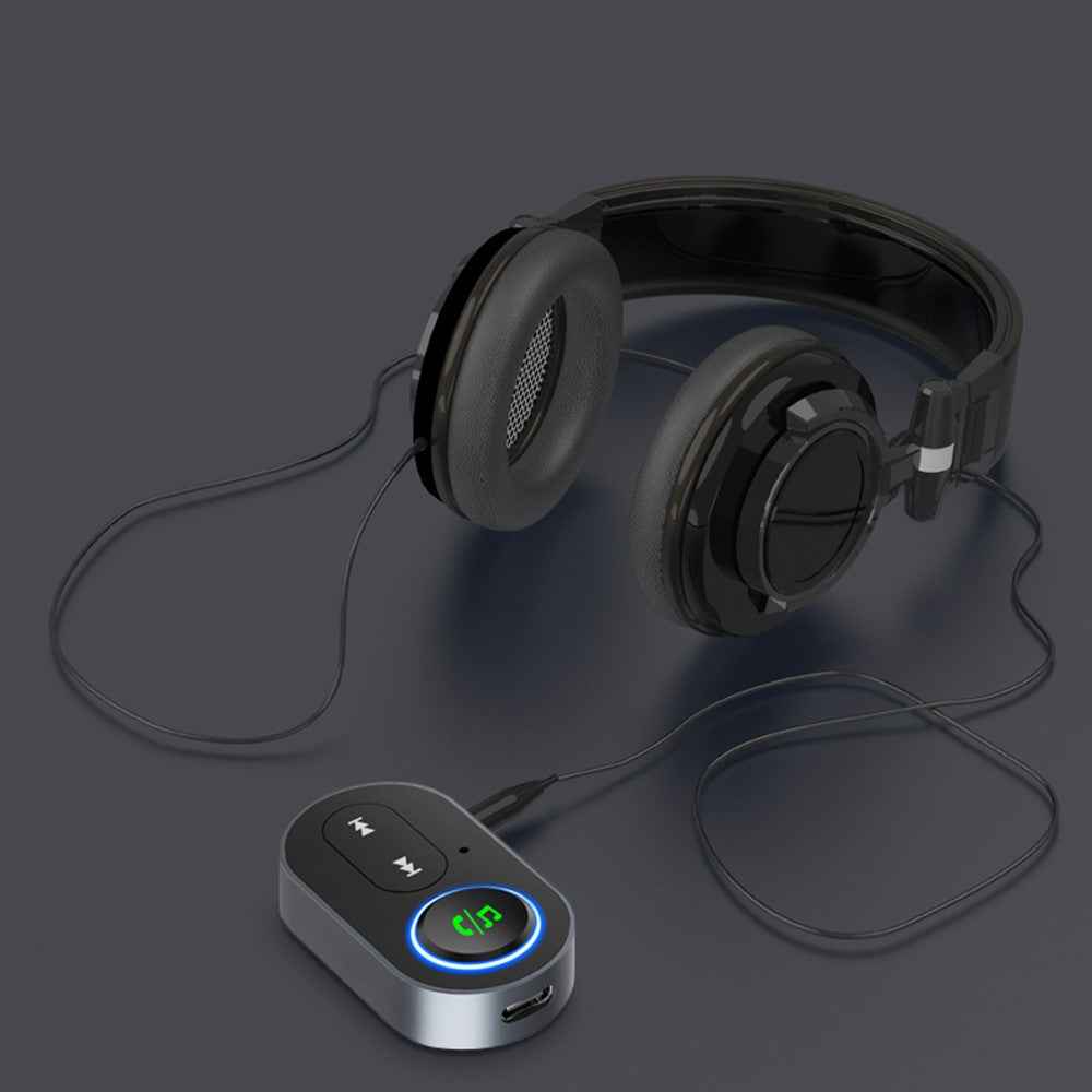 BR10 Car Bluetooth-compatible 5.0 Adapter 3.5mm Aux Audio Music Wireless Receiver Hands-free Call Adapter