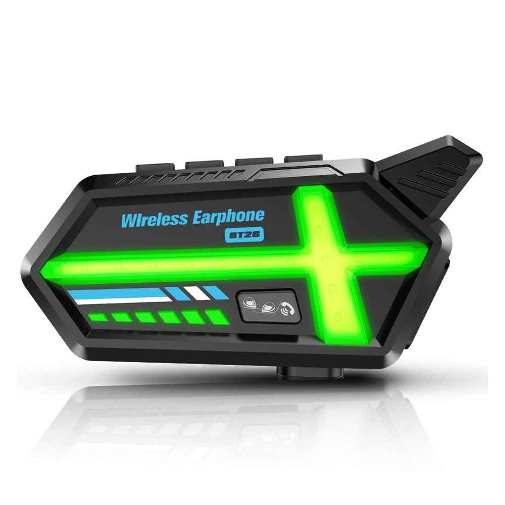 BT26 500m Intercom Motorcycle Helmet Bluetooth-Compatible Headset Waterproof Noise Cancelling Earphone