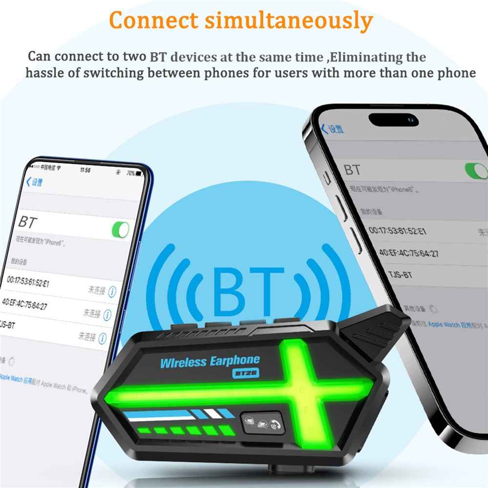 BT26 500m Intercom Motorcycle Helmet Bluetooth-Compatible Headset Waterproof Noise Cancelling Earphone