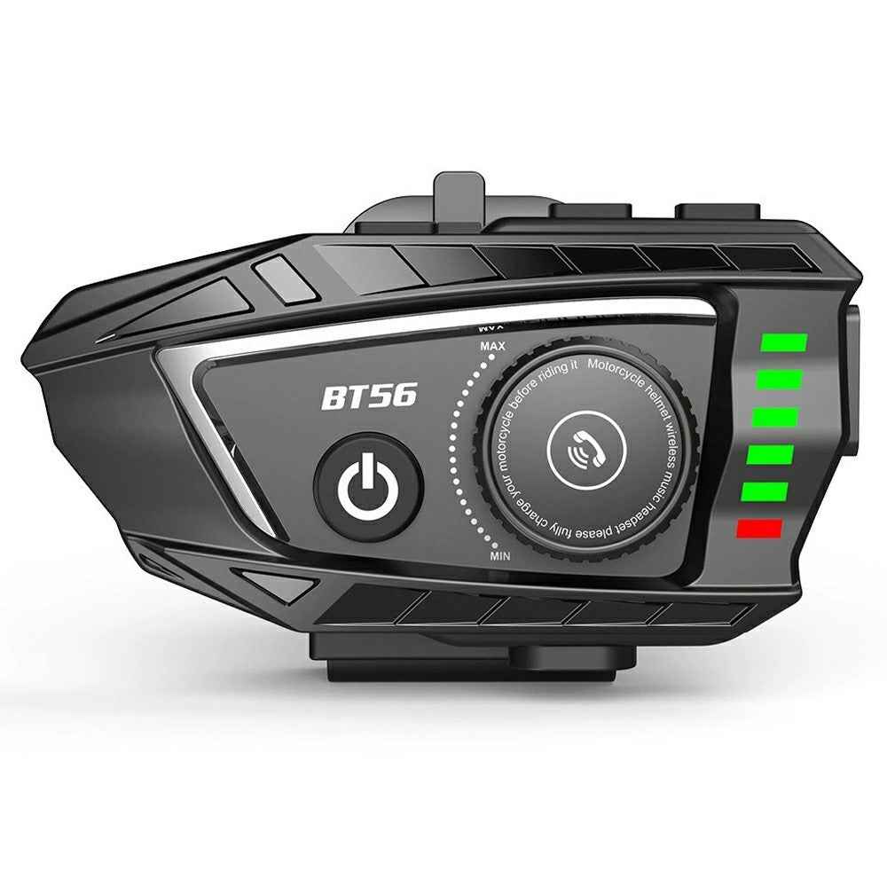 BT56 Motorcycle Helmet Headphone Bluetooth-Compatible Music Headset with Rhythm Light Effects