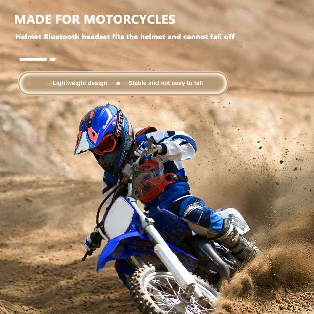 C50 Motorcycle Helmet Headphone Bluetooth-Compatible 5.4 Music Headset with Rhythm Light Effects