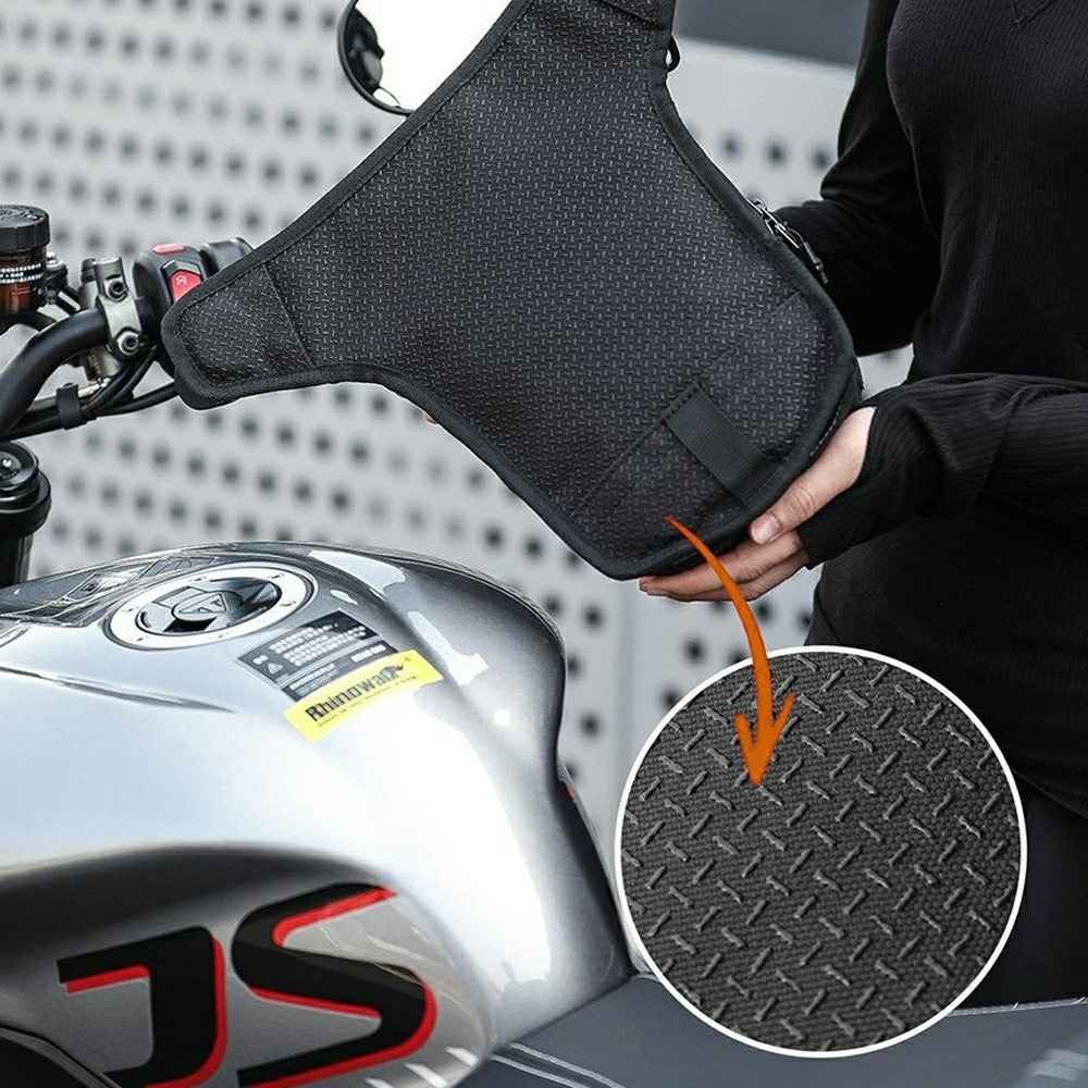 RHINOWALK 2.4L Magnetic Motorcycle Tank Bag Polyester Multipurpose Crossbody Waist Pack Leg Bag