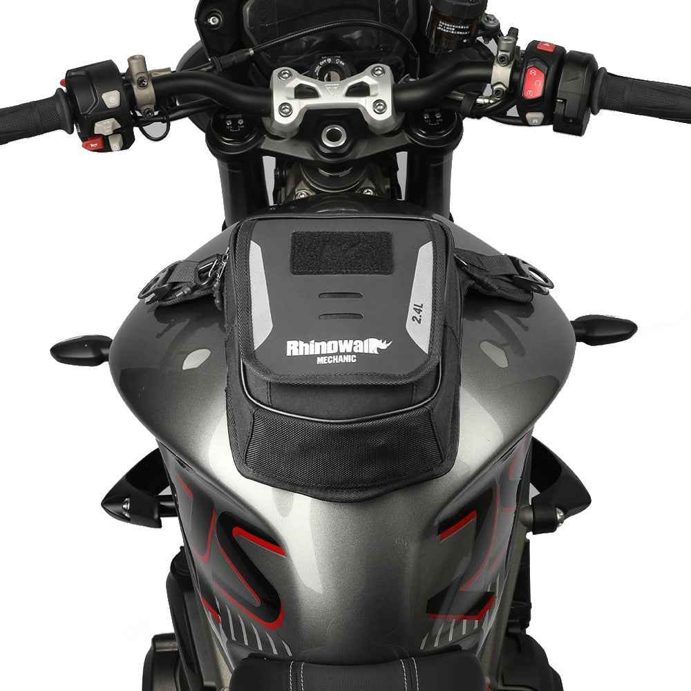 RHINOWALK MJX2008BK 2.4L Motorcycle Magnetic Tank Bag Multifunction Leg Bag Crossbody Waist Pack