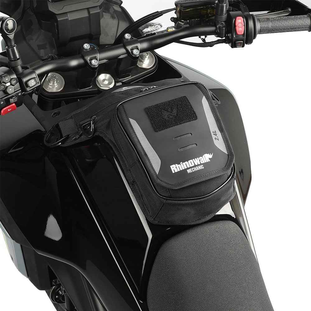 RHINOWALK MJX2008BK 2.4L Motorcycle Magnetic Tank Bag Multifunction Leg Bag Crossbody Waist Pack
