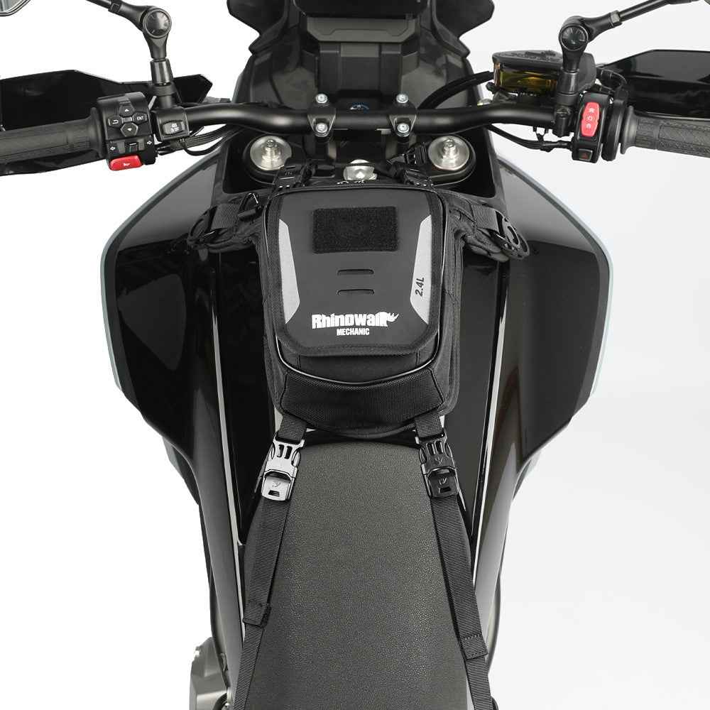 RHINOWALK MJX2008BK 2.4L Motorcycle Magnetic Tank Bag Multifunction Leg Bag Crossbody Waist Pack