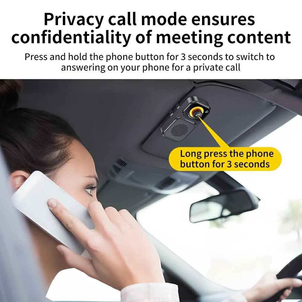 Bluetooth-compatible 5.4 Car Handsfree Speaker Intelligent Clip Music Player Auto Power On