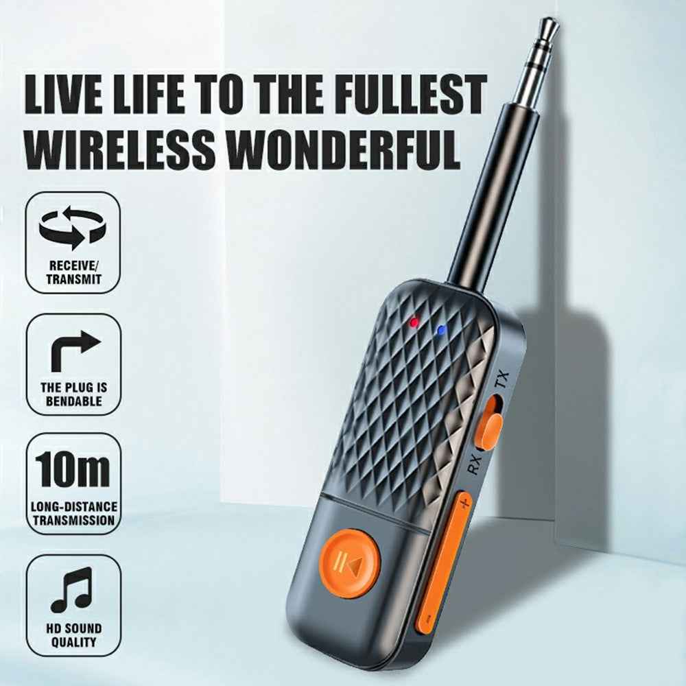 T90 AUX 3.5mm Car Bluetooth-Compatible Adapter Wireless Audio Transmitter Receiver