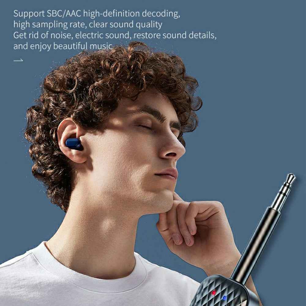 T90 AUX 3.5mm Car Bluetooth-Compatible Adapter Wireless Audio Transmitter Receiver