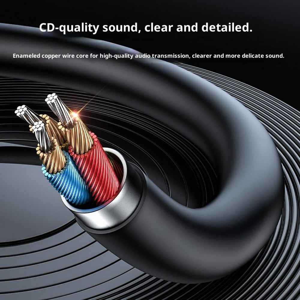 YESIDO YAU82 3.5mm AUX Car Bluetooth-Compatiable Audio Player CD-Quality Sound - Black