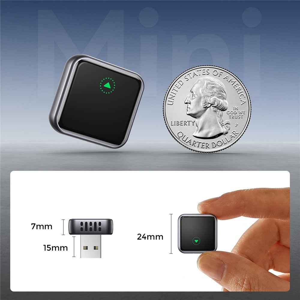 JOYROOM JR-CP3 2 in 1 Wireless CarPlay Android Auto Adapter Fast Auto-Connect USB-A Dongle - Black