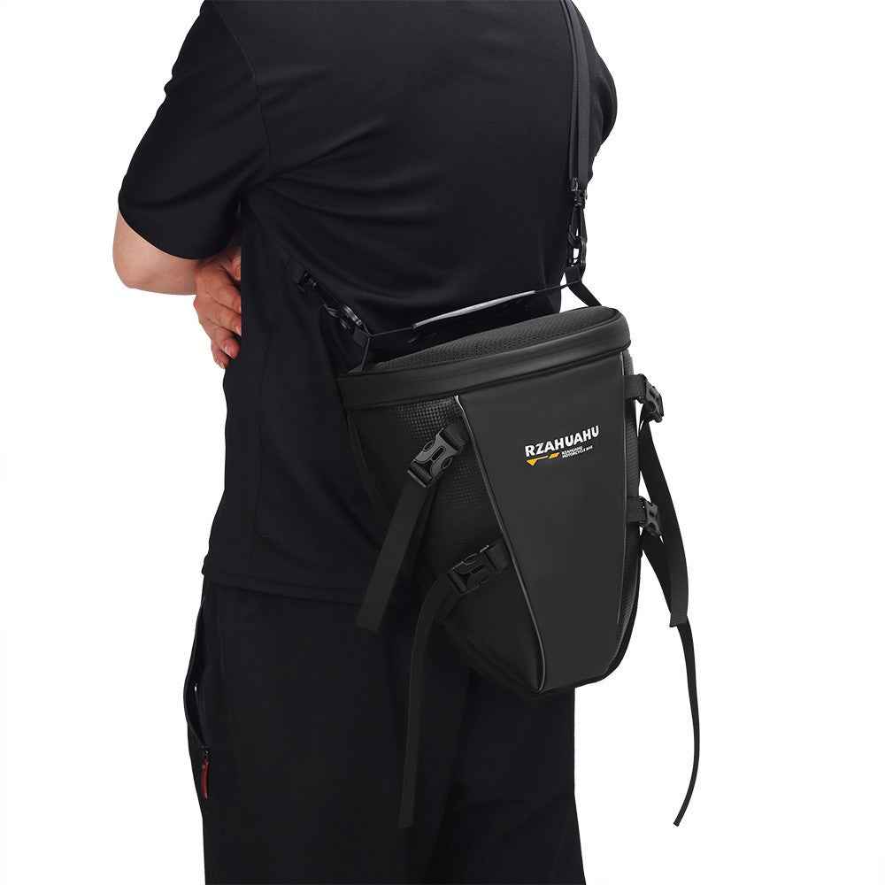 RZAHUAHU 13L Waterproof Motorcycle Rear Seat Bag Large Capacity Hard Shell Multifunctional Motorbike Tail Bag