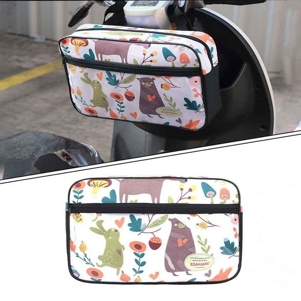 RZAHUAHU 5L Motorcycle Electric Bike Scooter Handlebar Storage Bag Bicycle Hanging Bag - Animal