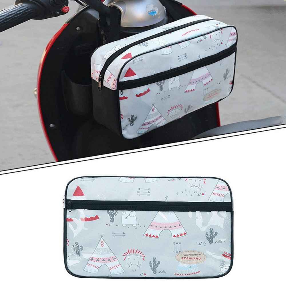 RZAHUAHU 5L Motorcycle Electric Bike Scooter Handlebar Storage Bag Bicycle Hanging Bag - Indians