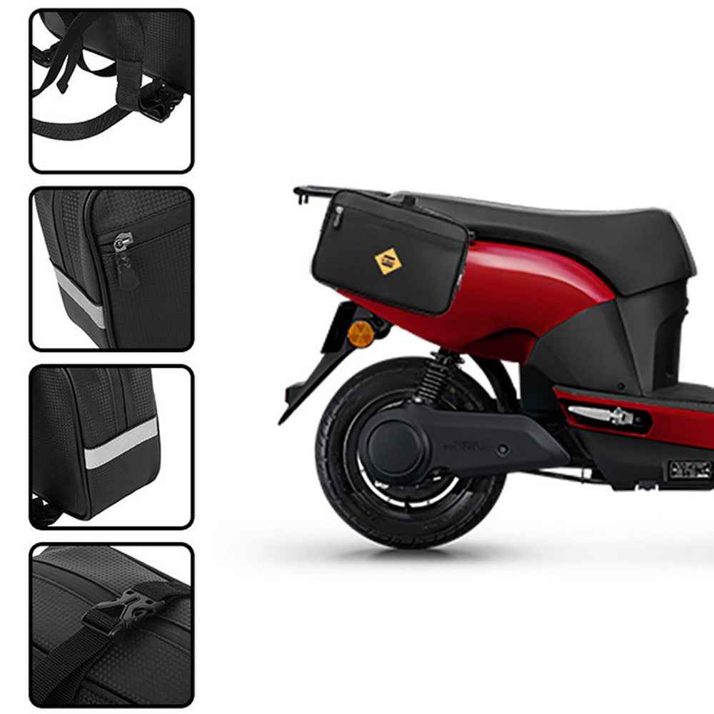 B-SOUL Motorcycle Rear Seat Side Hanging Bag Waterproof Motorbike Bicycle Electric Bike Pannier Bag Tools Storage Bag
