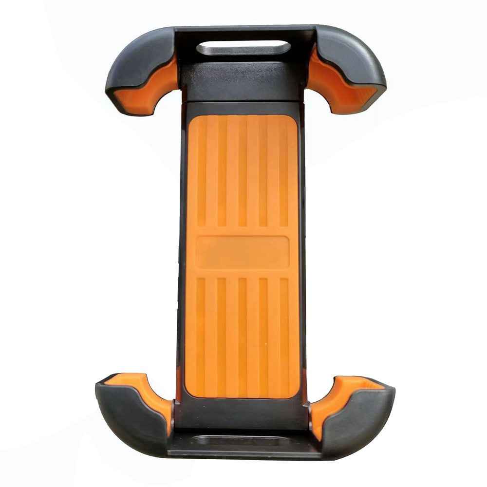 HLT-152B Motorcycle Handlebar Rearview Mirror Phone Holder Mount Bike Phone Clamp Scooter Phone Clip for 4.7-6.8 Inch Phones - Orange