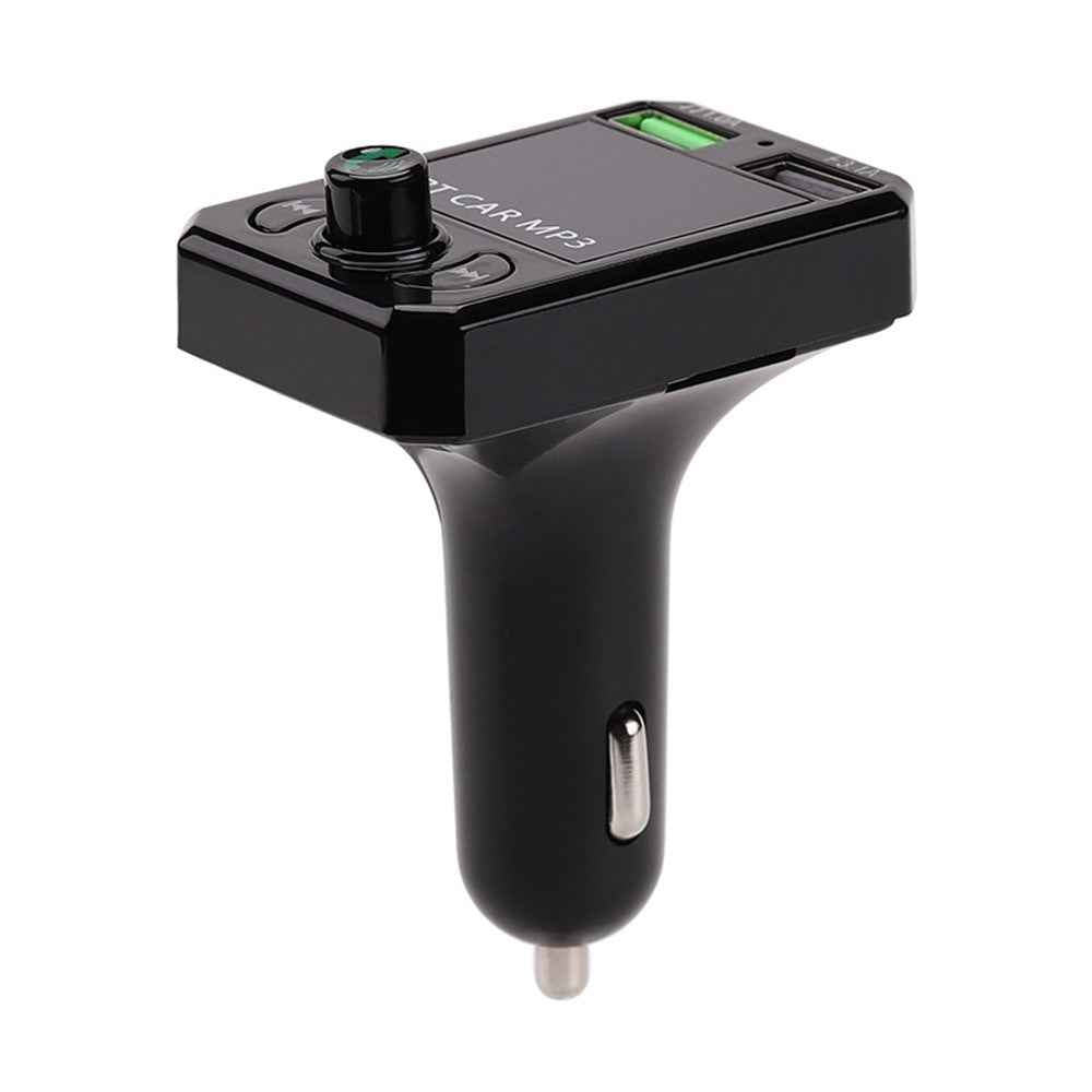 A6 BT FM Transmitter Car Charger with 2 USB Ports Car MP3 Player Support U Disk, TF Card, Bluetooth-compatible Hands-Free Calling