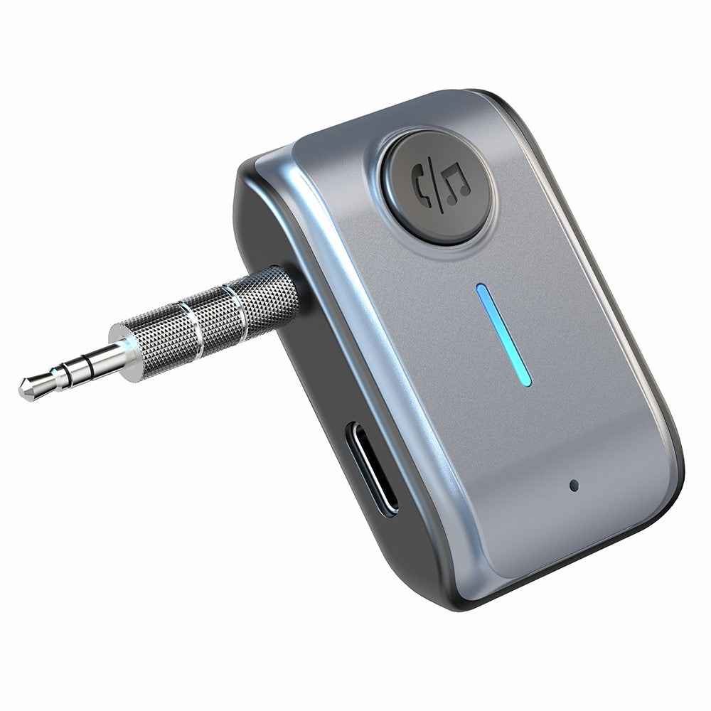 W2 Hands Free AUX Car Bluetooth-compatible Receiver Portable BT 5.3 Car Audio Adapter with Type-C Input, TF Card Slot