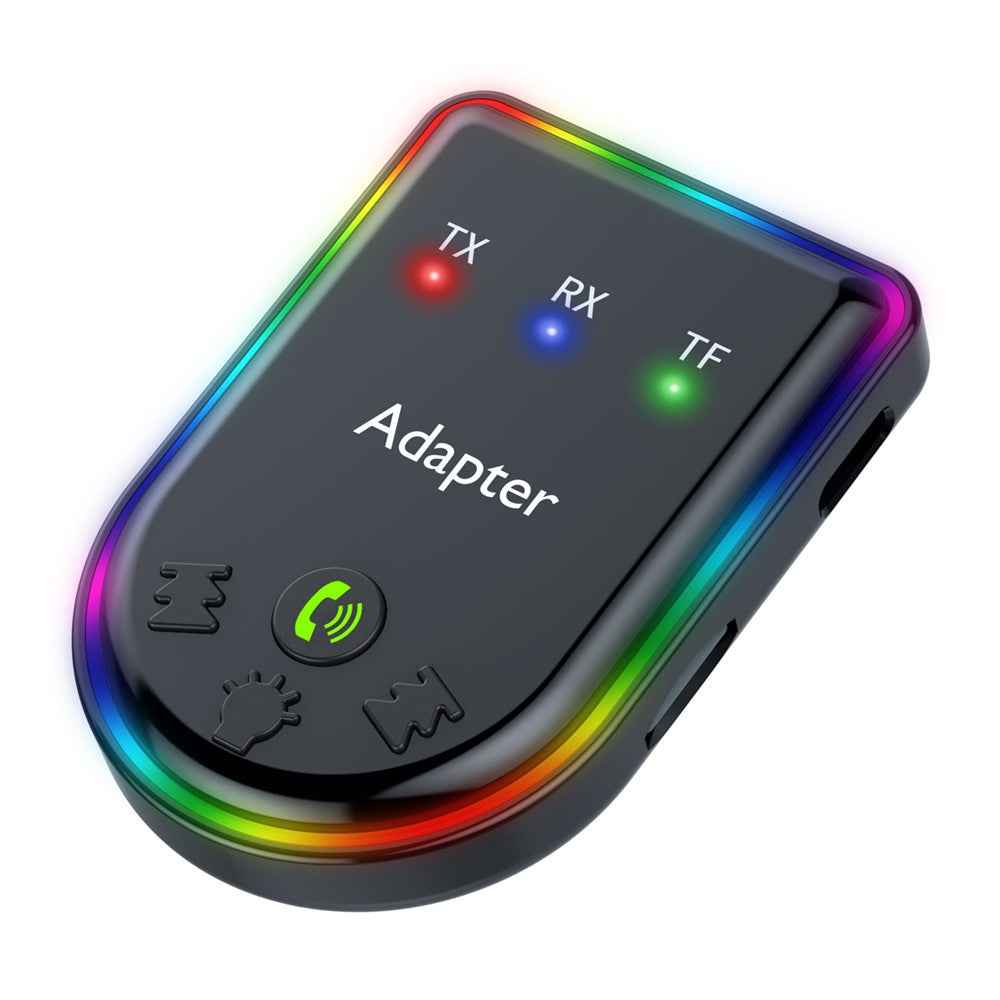 Q6 Portable Mini 2-in-1 Bluetooth-compatible 5.3 MP3 Player Car Audio Adapter Support Receiver / Transmitter