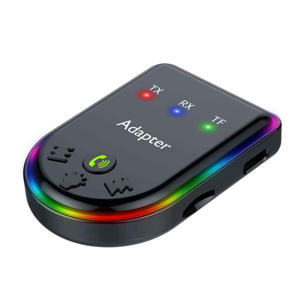 Q6 Portable Mini 2-in-1 Bluetooth-compatible 5.3 MP3 Player Car Audio Adapter Support Receiver / Transmitter