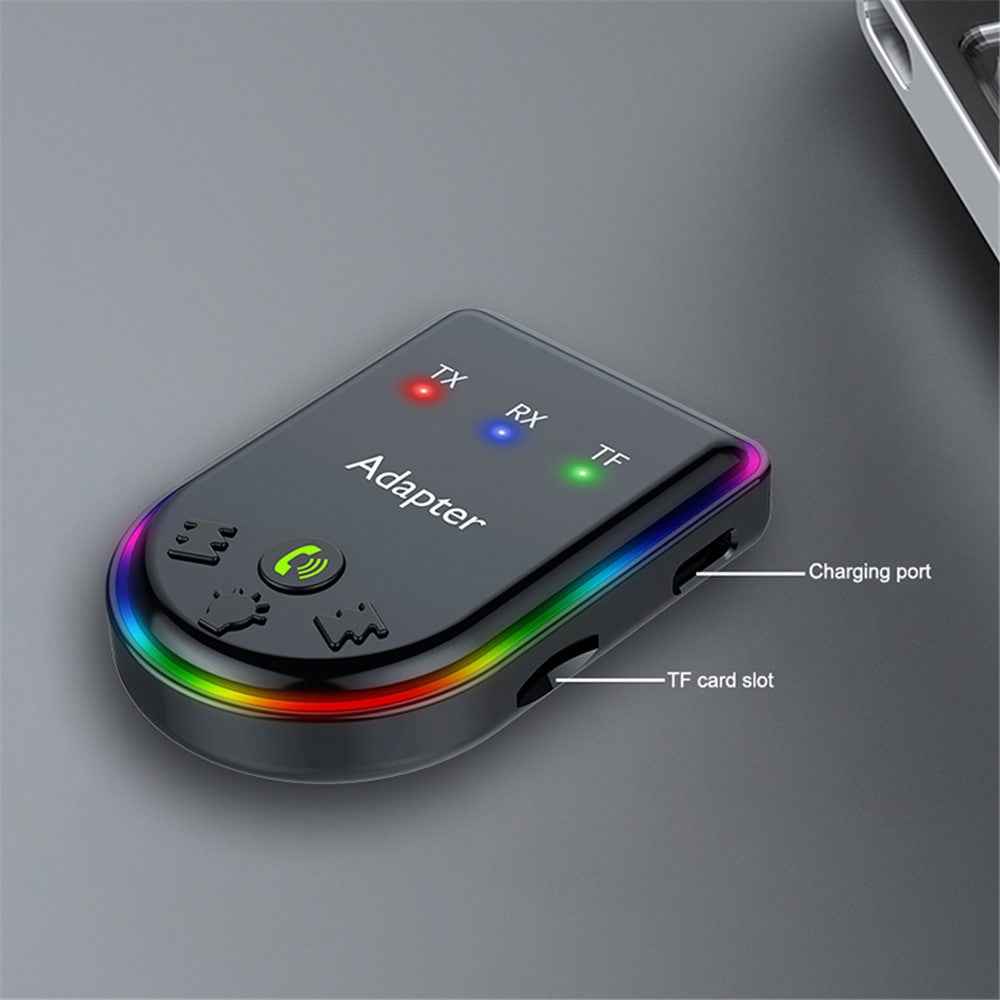 Q6 Portable Mini 2-in-1 Bluetooth-compatible 5.3 MP3 Player Car Audio Adapter Support Receiver / Transmitter