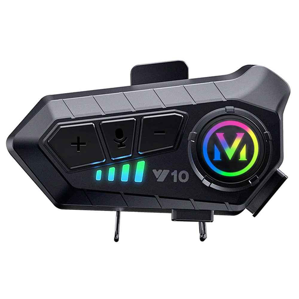 Y10 Motorcycle Helmet Speakers Music Sharing Double Noise Cancellation Helmet Headphone - Soft Microphone