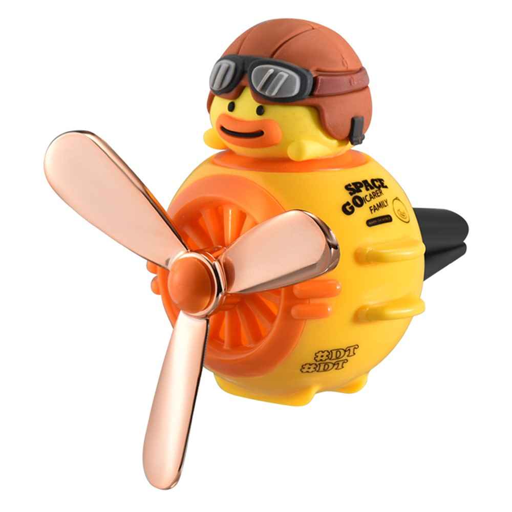 ICARER FAMILY Cartoon Animal Aircraft Car Aromatherapy Air Outlet Clip Air Freshener - Duck