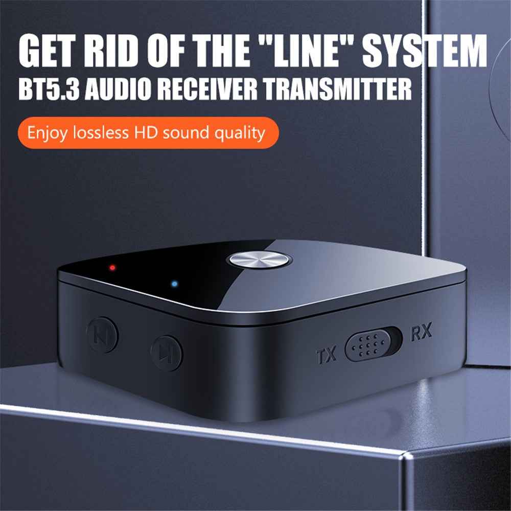 T69 2-in-1 Bluetooth-compatible 5.3 APTX Adaptive Receiver Transmitter Wireless Audio Adapter