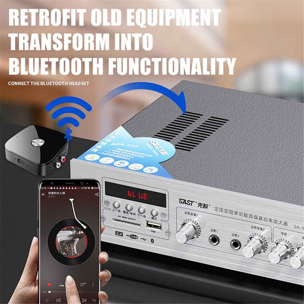 T69 2-in-1 Bluetooth-compatible 5.3 APTX Adaptive Receiver Transmitter Wireless Audio Adapter