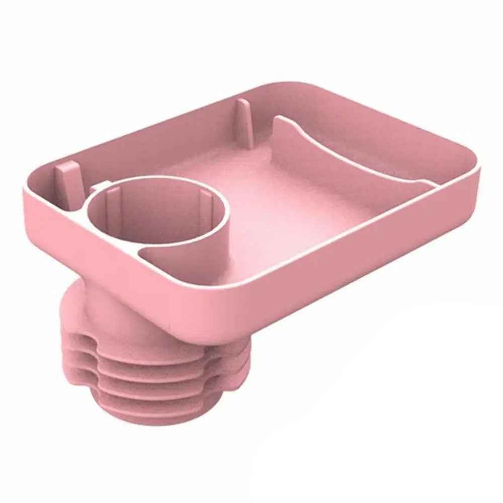 6923 Travel Tray for Kids Toddler Car Seat Silicone Rotatable Cup Holder Food Tray (BPA Free/Not FDA Certificated) - Pink