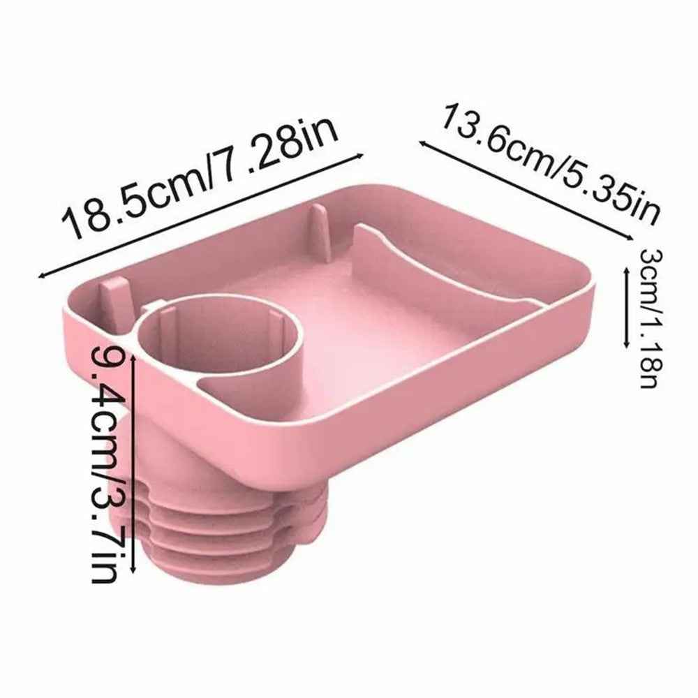 6923 Travel Tray for Kids Toddler Car Seat Silicone Rotatable Cup Holder Food Tray (BPA Free/Not FDA Certificated) - Pink
