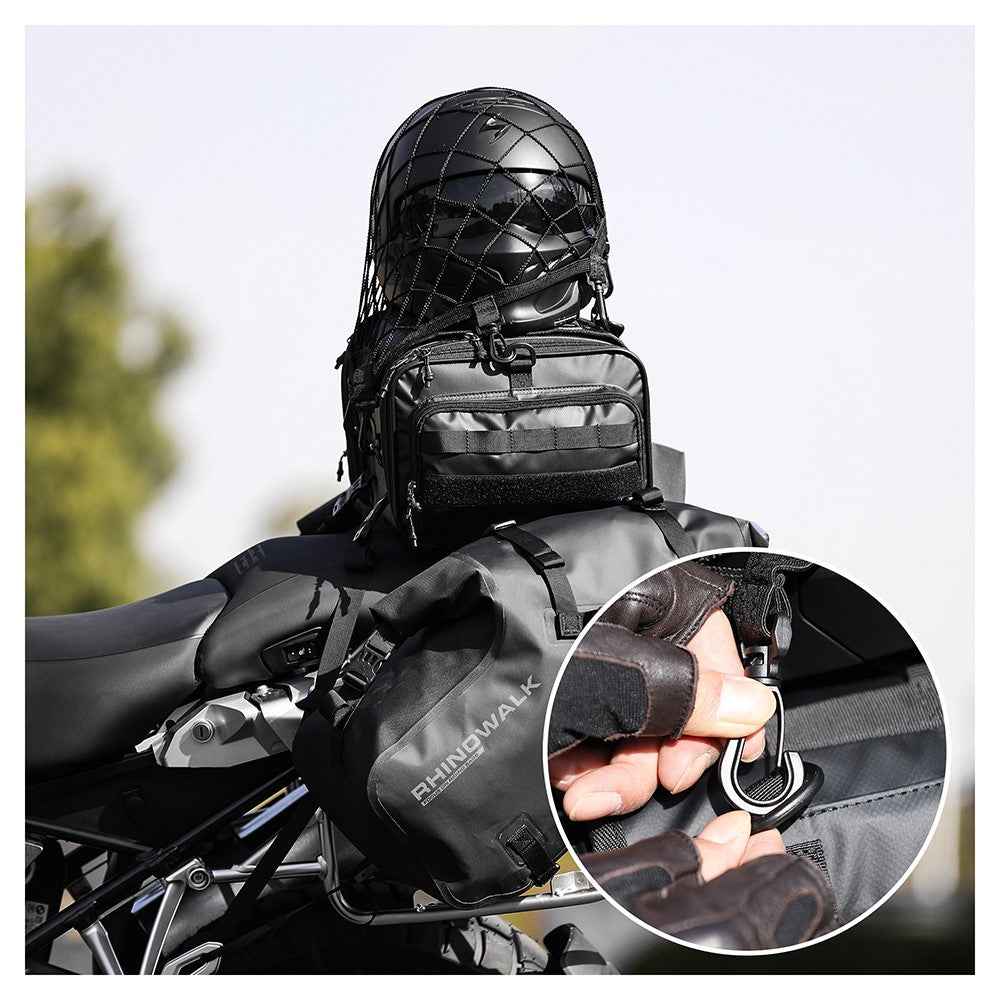 RHINOWALK Motorcycle Helmet Fixing Net Anti-lost Motorbike Tail Helmet Holder Net - MTR003A