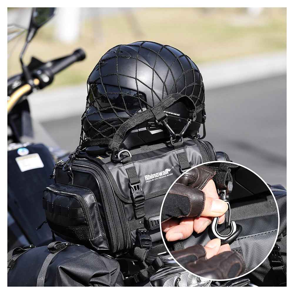RHINOWALK Motorcycle Helmet Fixing Net Anti-lost Motorbike Tail Helmet Holder Net - MTR003A