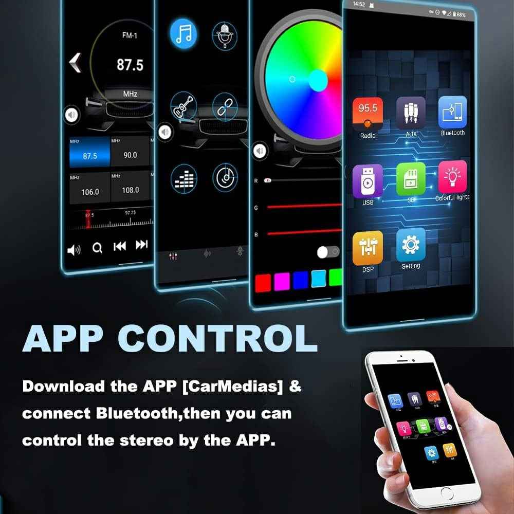 1789 Smart Bluetooth-compatible Lossless Music Car MP3 Player TF / U-Disk / AUX FM Radio Car Player
