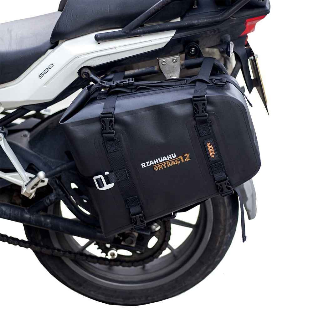 RZAHUAHU 16L Motorcycle Rear Bag Motor Side Tail Bag Waterproof Saddle Storage Bag Motorbike Touring Bag