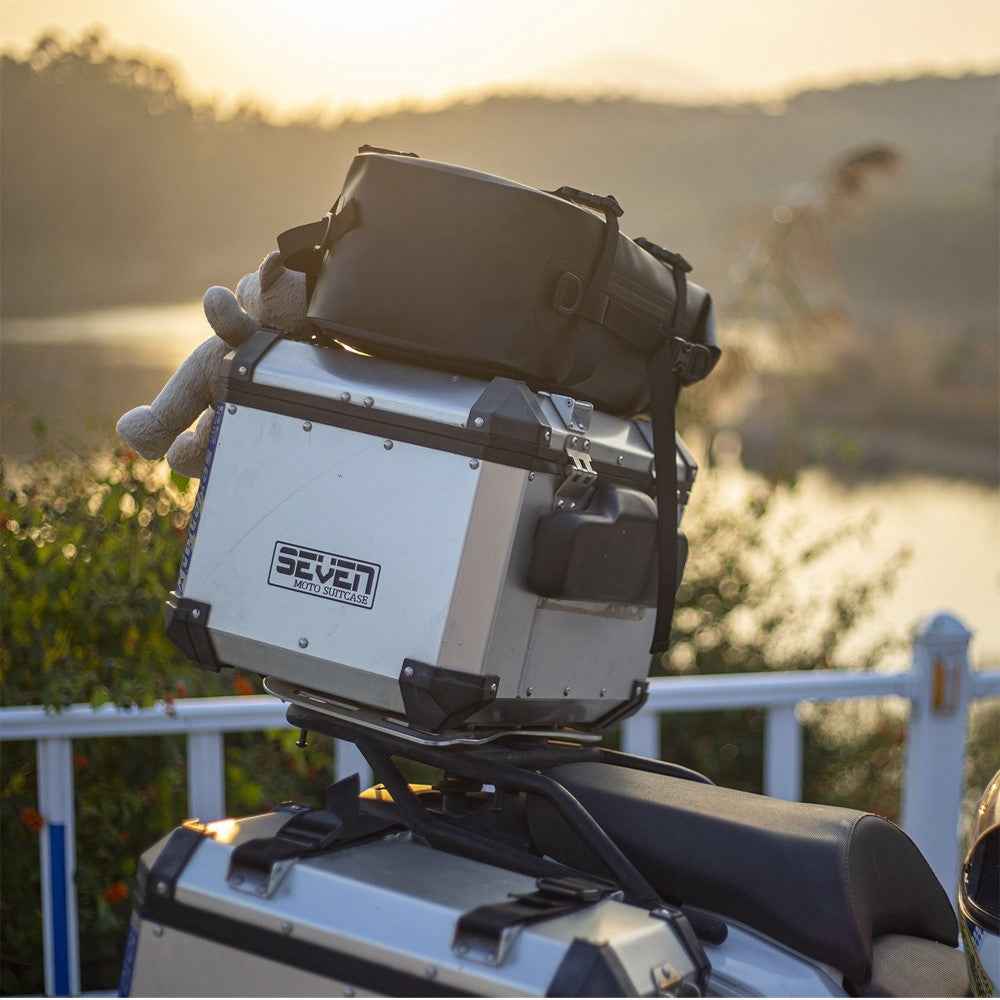 RZAHUAHU 16L Motorcycle Rear Bag Motor Side Tail Bag Waterproof Saddle Storage Bag Motorbike Touring Bag
